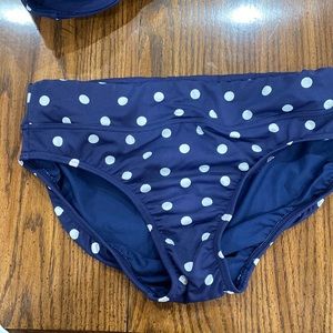 Lands End high waisted bikini bottoms